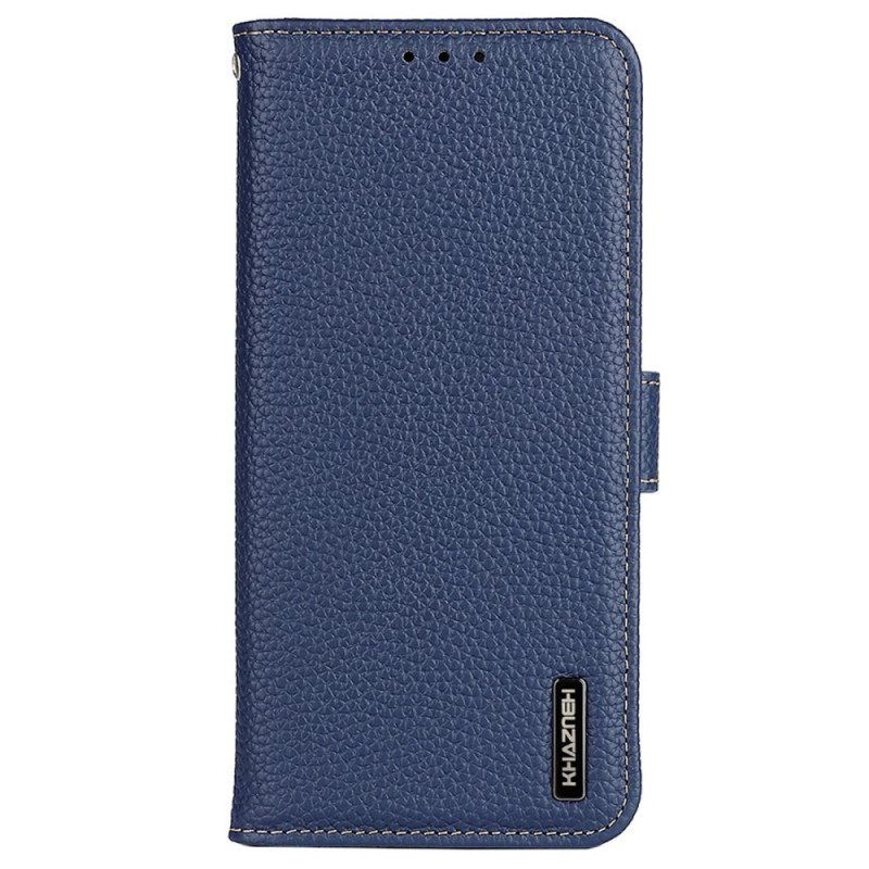Flip Case Für Sony Xperia 5 IV Khazneh Litschi-leder