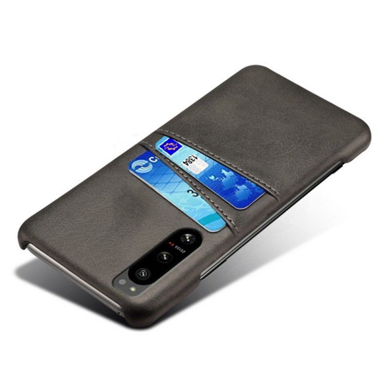 Handyhülle Für Sony Xperia 5 IV Kartenhalter In Lederoptik