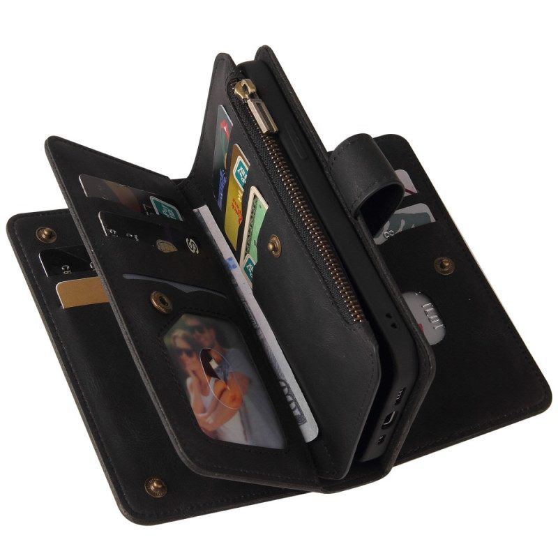 Lederhüllen Für Sony Xperia 5 IV Multifunktionaler Kartenhalter