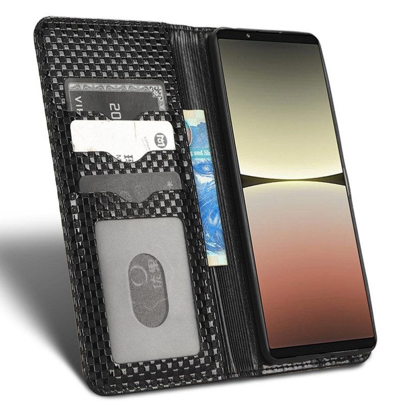 Schutzhülle Für Sony Xperia 5 IV Flip Case Strukturiert