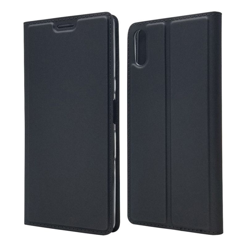 Flip Case Sony Xperia L3 Schwarz Magnetverschluss