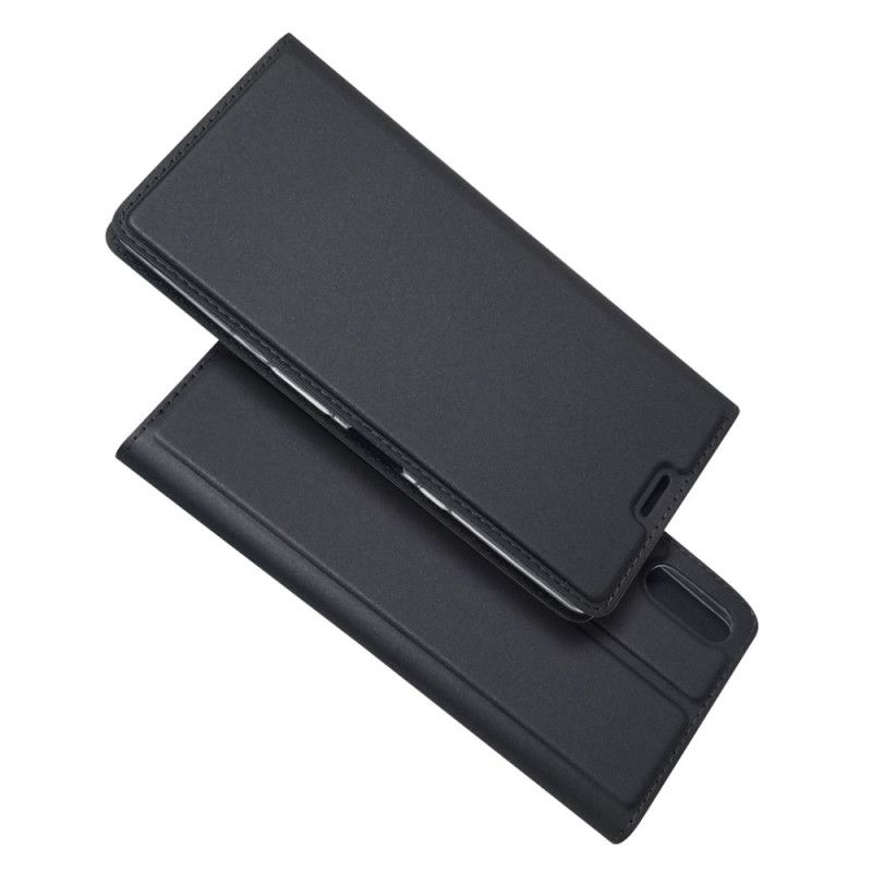 Flip Case Sony Xperia L3 Schwarz Magnetverschluss