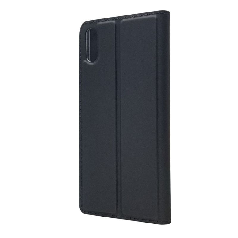 Flip Case Sony Xperia L3 Schwarz Magnetverschluss