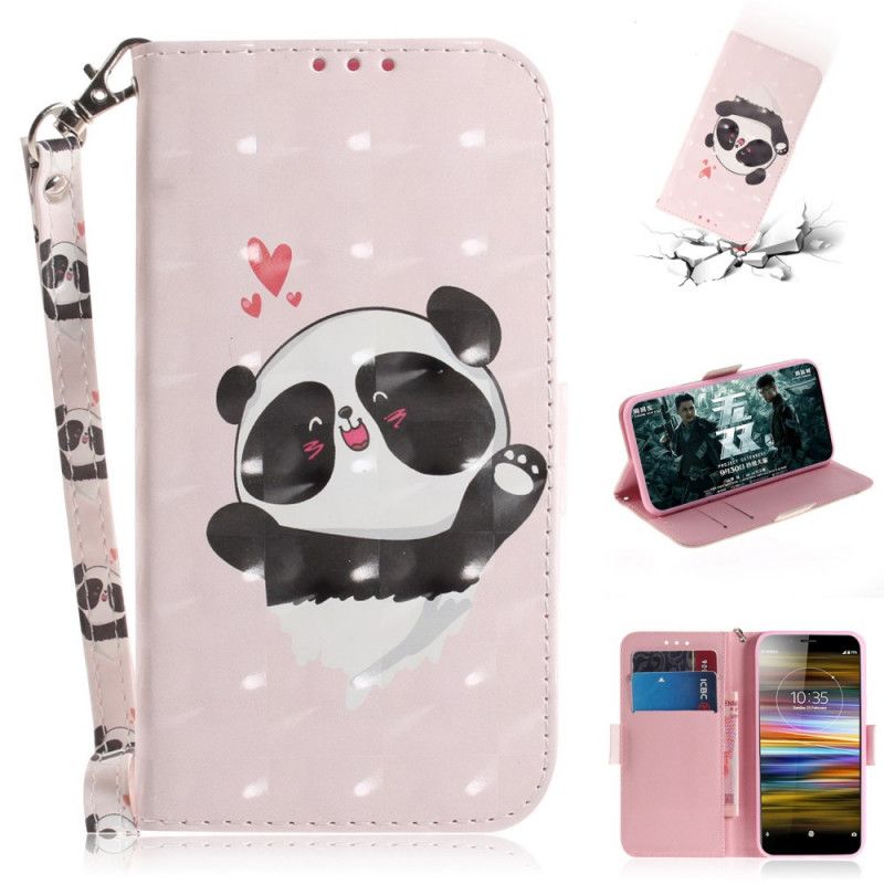 Lederhüllen Sony Xperia L3 Panda Liebe Mit Tanga