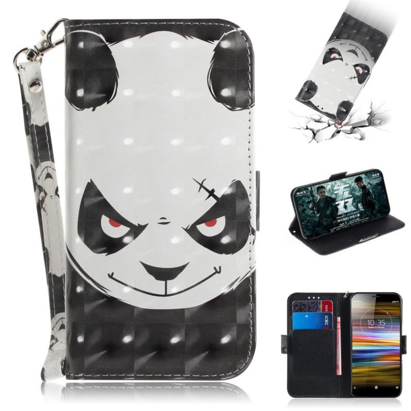 Lederhüllen Sony Xperia L3 Wütender Panda