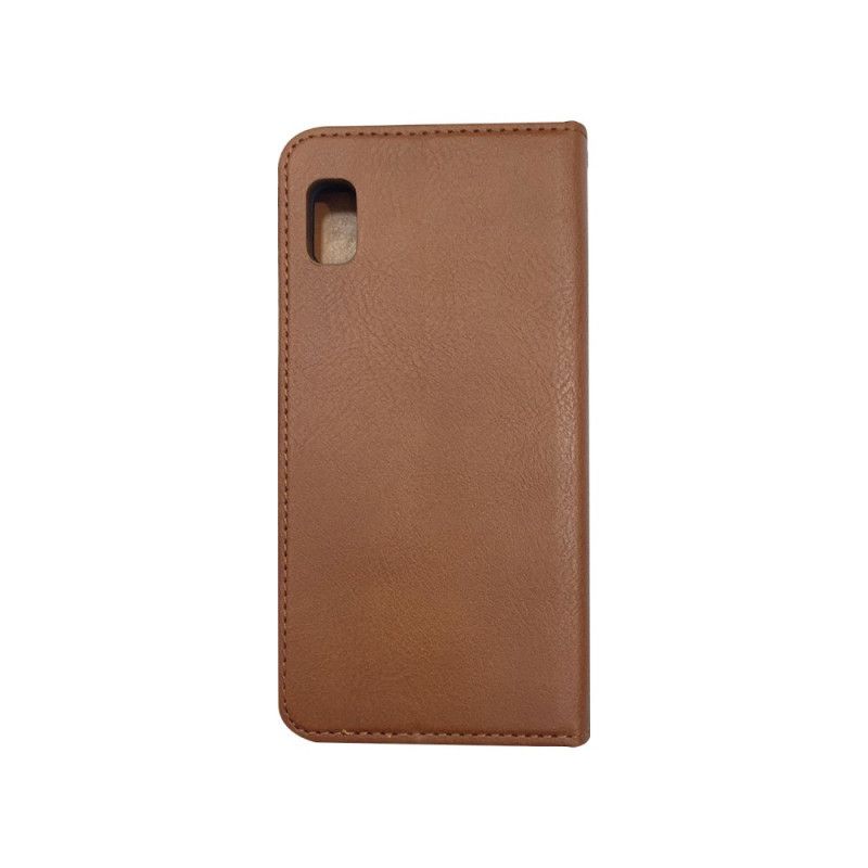 Flip Case Samsung Galaxy A20E Schwarz Kartenhalter Aus Kunstleder