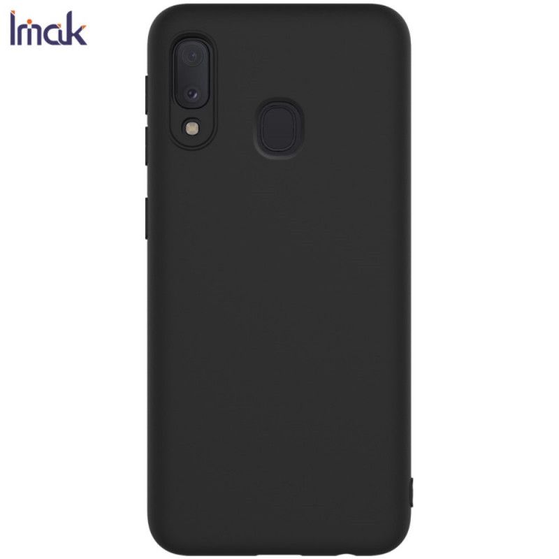 Hülle Samsung Galaxy A20E Schwarz Gefrostetes Imak