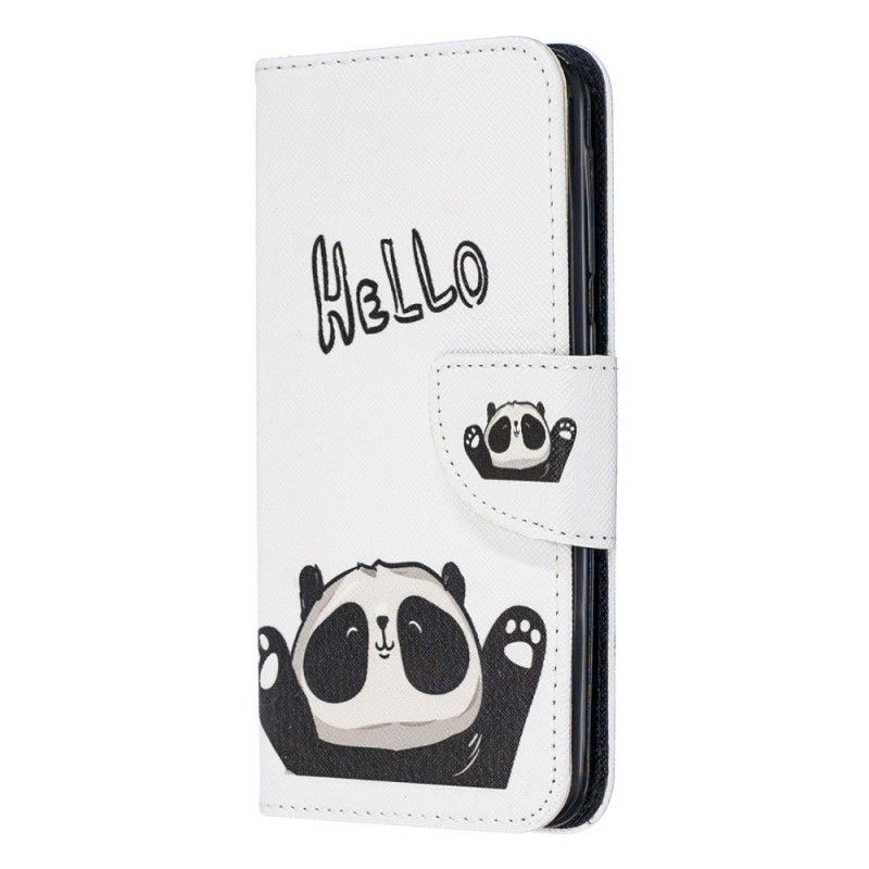 Lederhüllen Für Samsung Galaxy A20E Hallo Panda