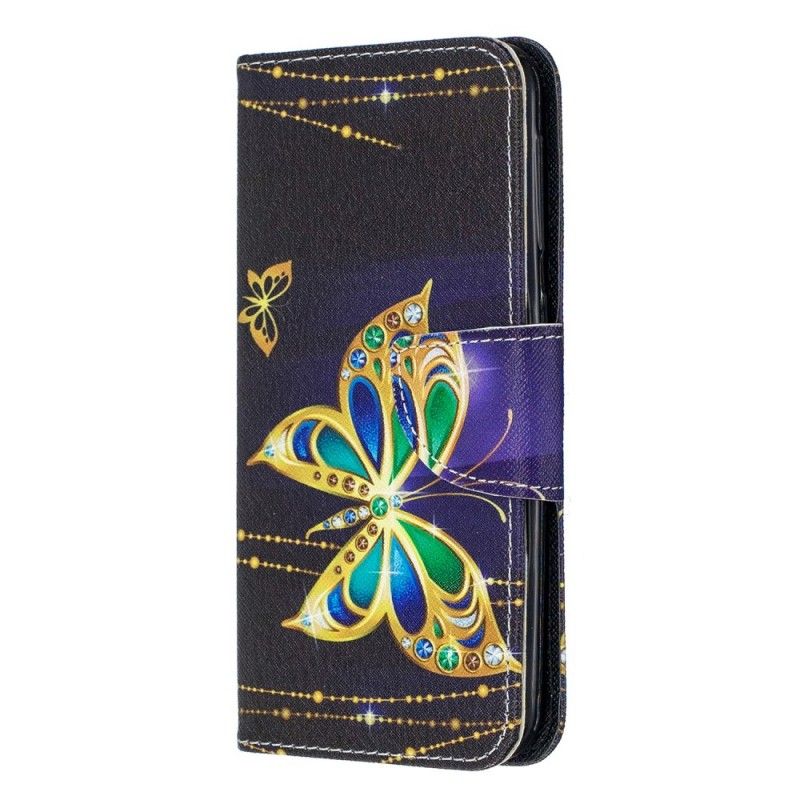 Lederhüllen Für Samsung Galaxy A20E Magischer Schmetterling