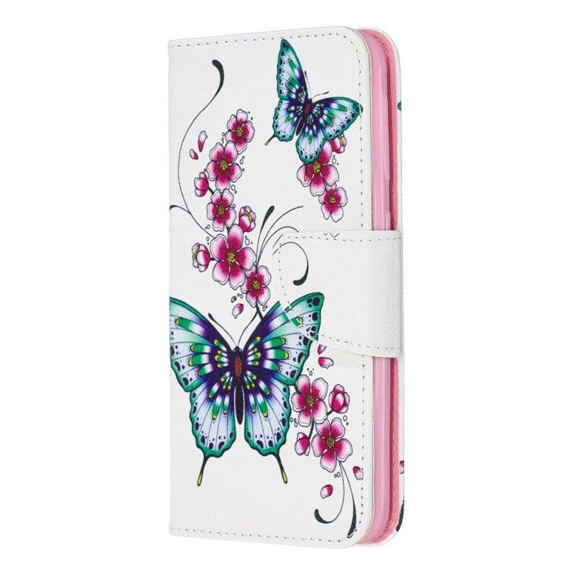 Lederhüllen Samsung Galaxy A20E Wundervolle Schmetterlinge