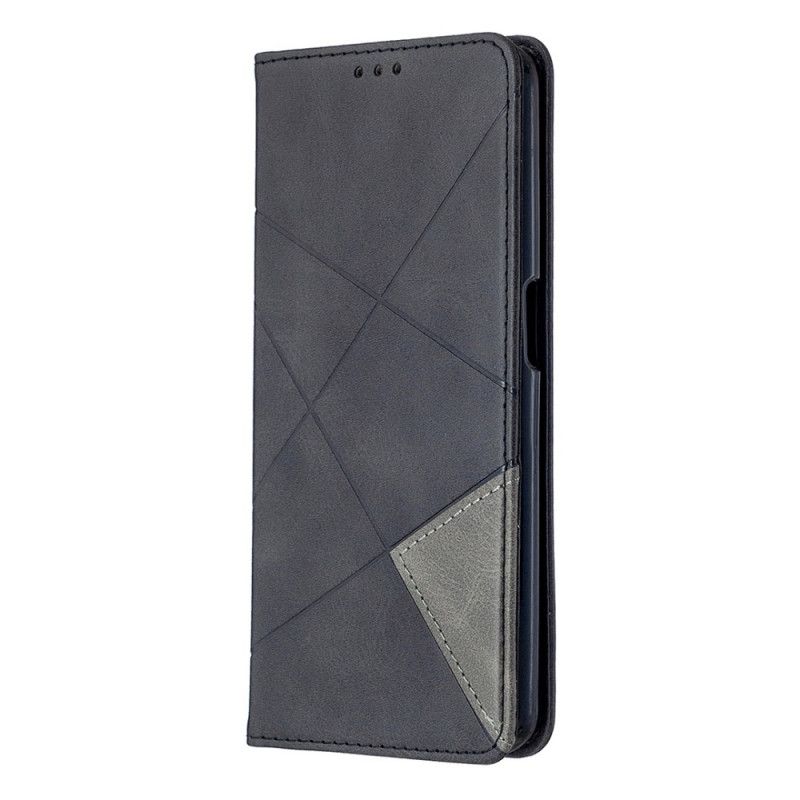 Flip Case Für Oppo A72 Schwarz Künstlerstil