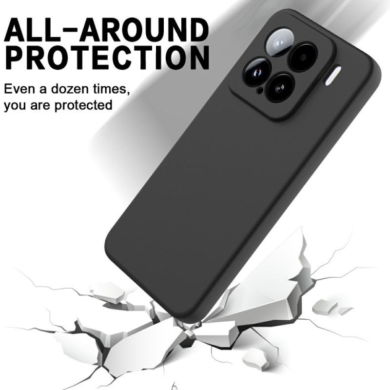 Hülle Für Xiaomi 15 Trageband Aus Flüssigsilikon