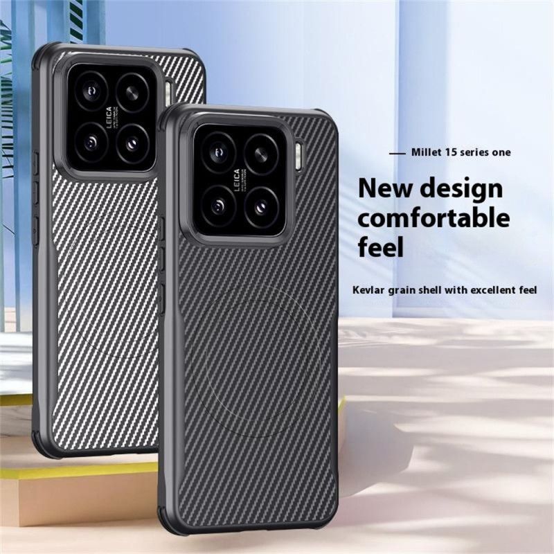 Hülle Xiaomi 15 Handyhülle Magsafe-kompatible Carbonfaser
