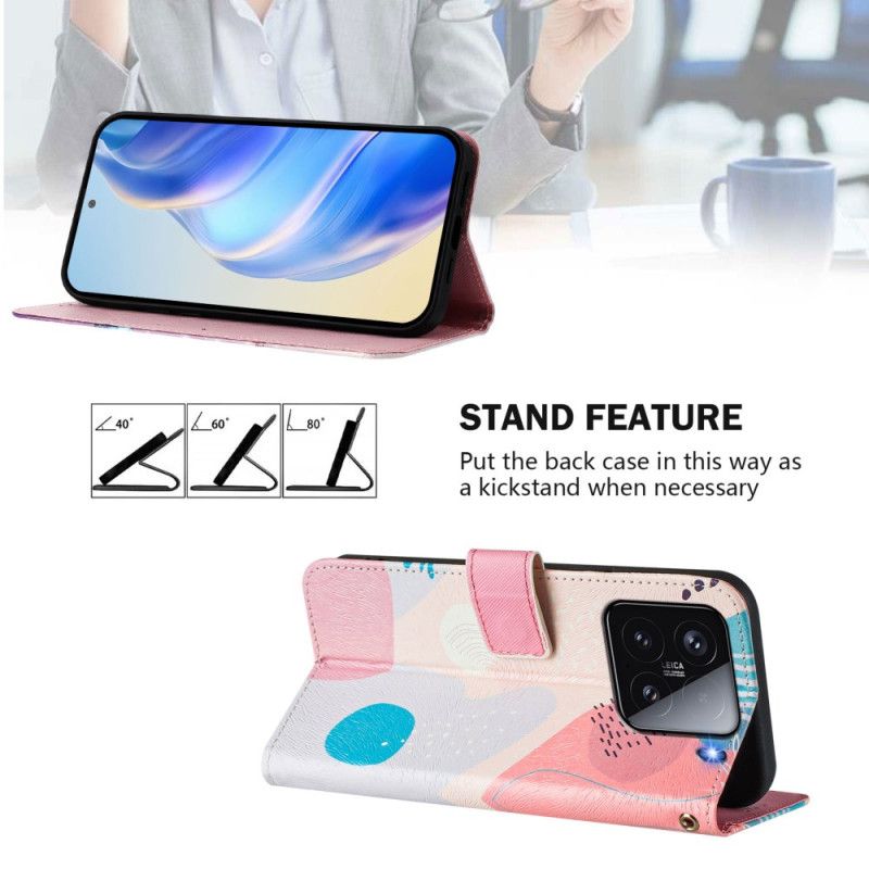 Lederhüllen Für Xiaomi 15 Graffiti-motiv