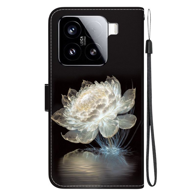 Lederhüllen Für Xiaomi 15 Kristallpfingstrose