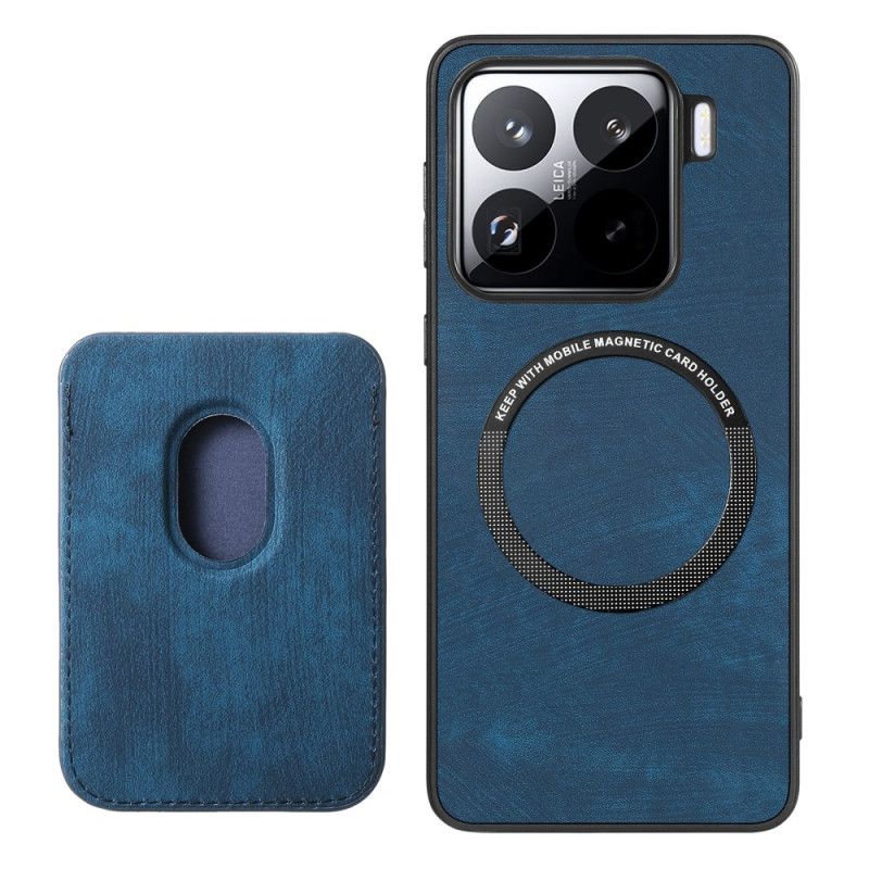 Lederhüllen Für Xiaomi 15 Retro Mit Abnehmbarem Kartenhalter