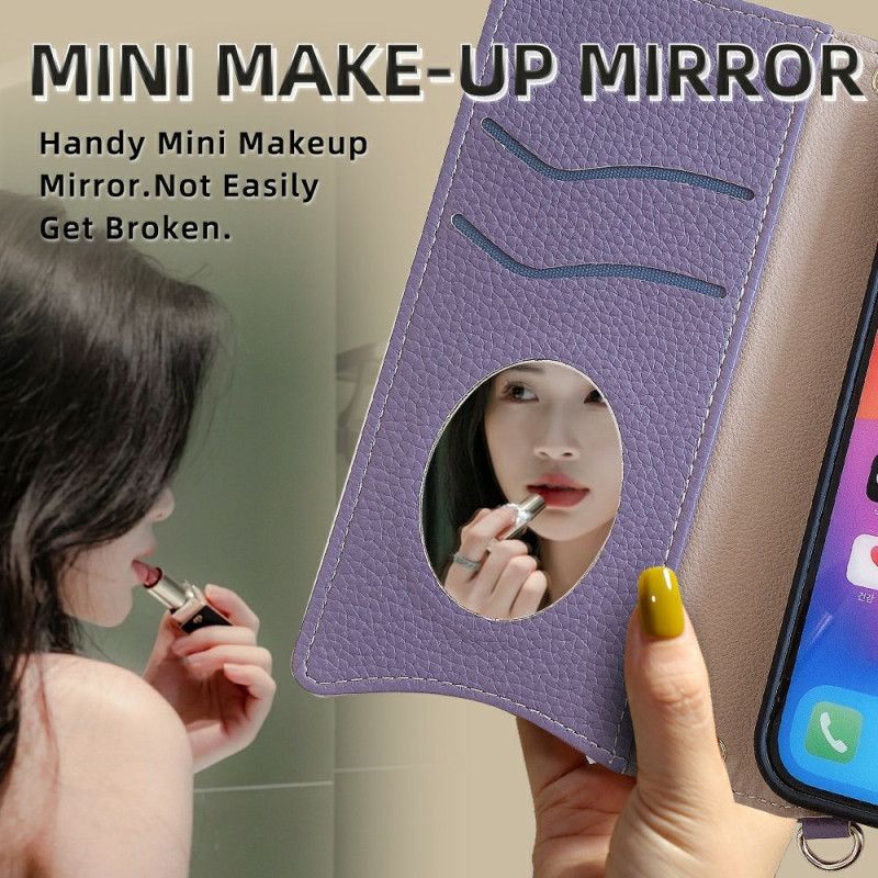 Lederhüllen Xiaomi 15 Handyhülle Brieftasche Und Kette