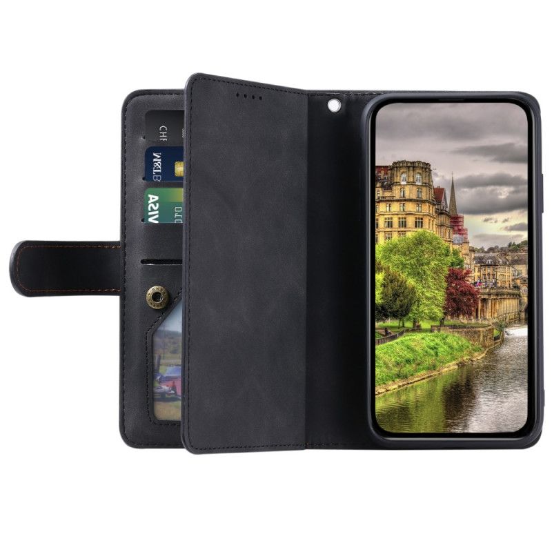 Lederhüllen Xiaomi 15 Handyhülle Geldbörse Mit Reißverschluss