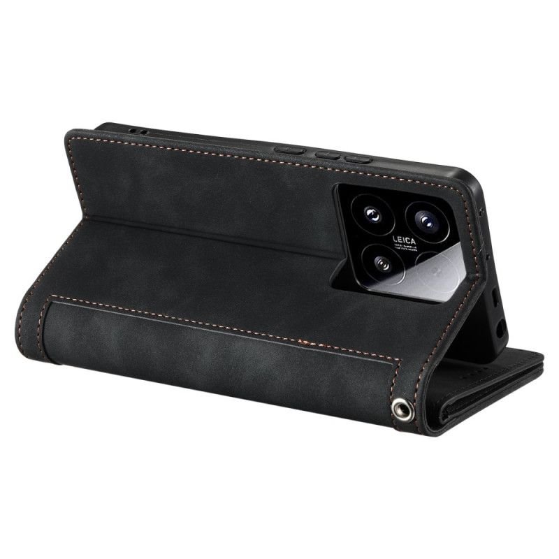 Lederhüllen Xiaomi 15 Handyhülle Geldbörse Mit Reißverschluss