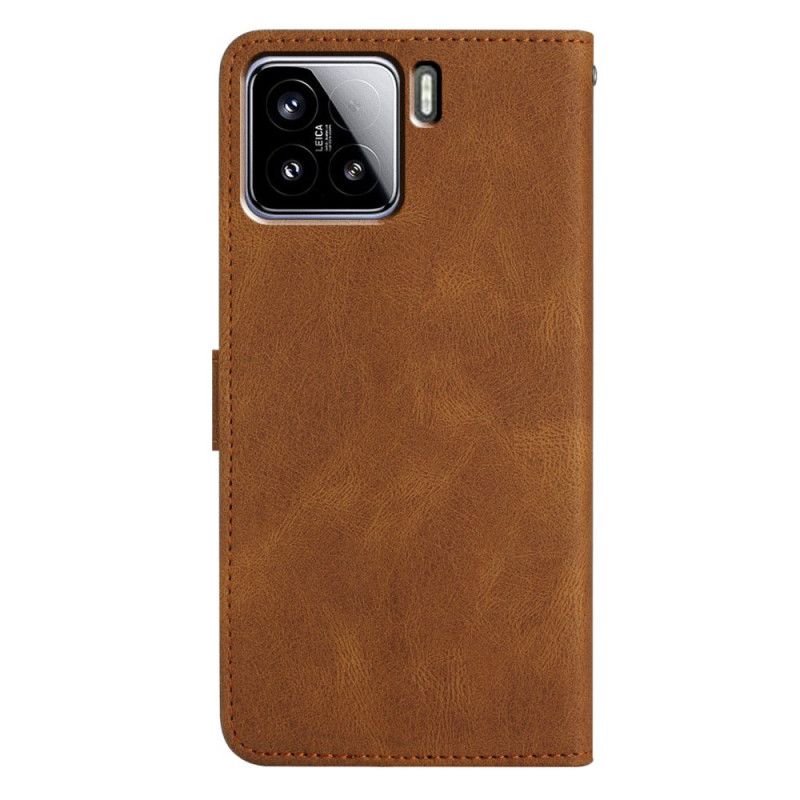 Lederhüllen Xiaomi 15 Handyhülle Linien