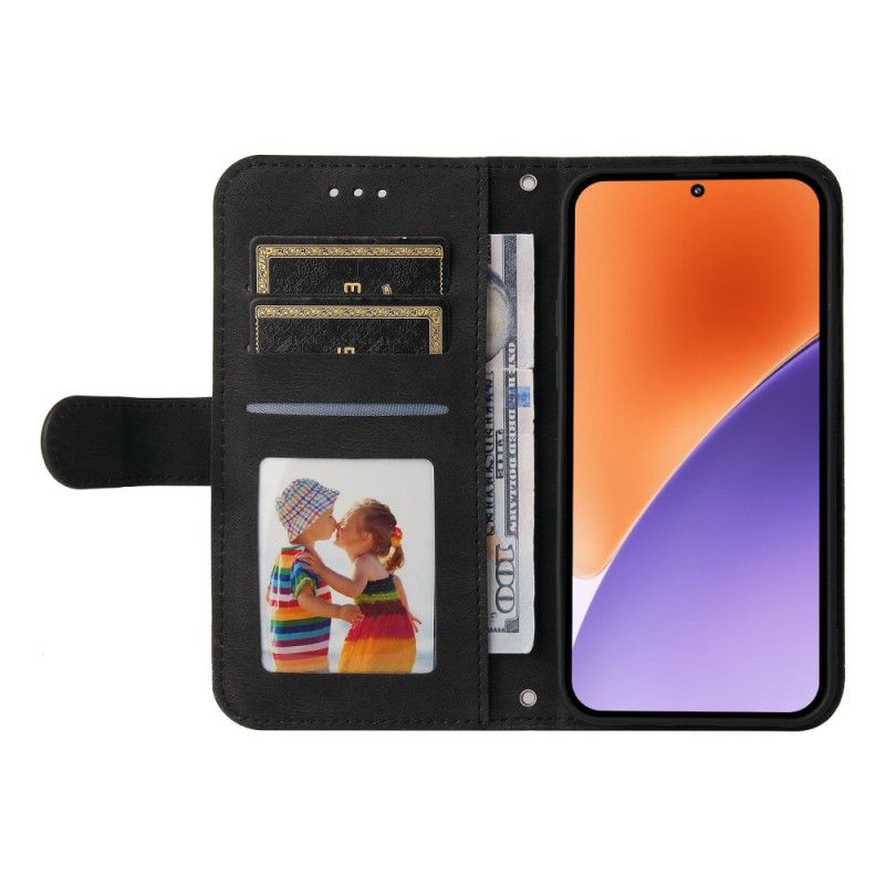 Lederhüllen Xiaomi 15 Handyhülle Zierniete Und Riemen