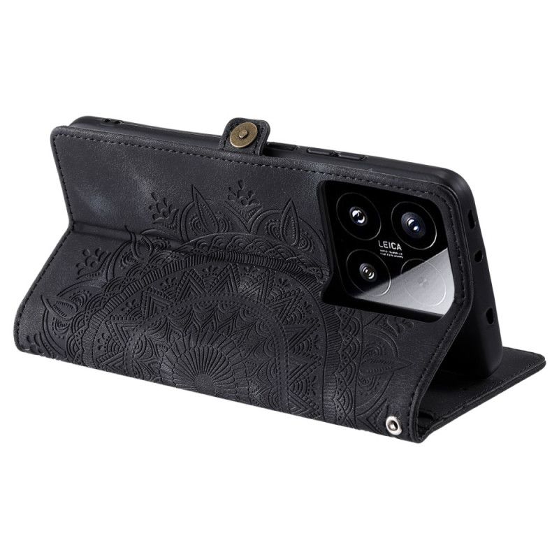 Lederhüllen Xiaomi 15 Mandala-wildlederoptik