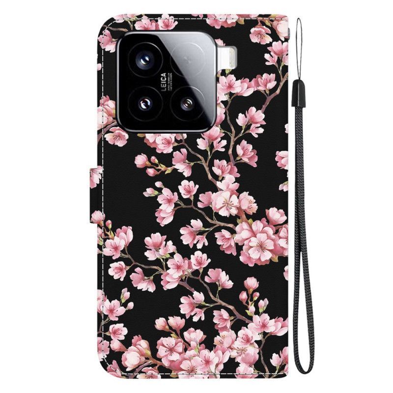 Lederhüllen Xiaomi 15 Pflaumenblüten