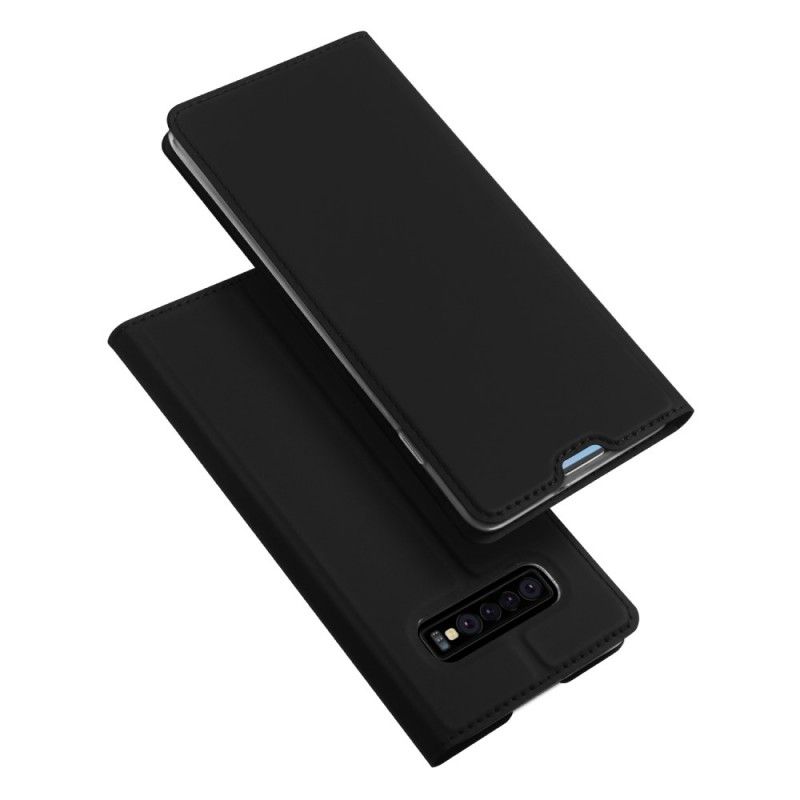 Flip Case Samsung Galaxy S10 Plus Schwarz Erstklassige Serie