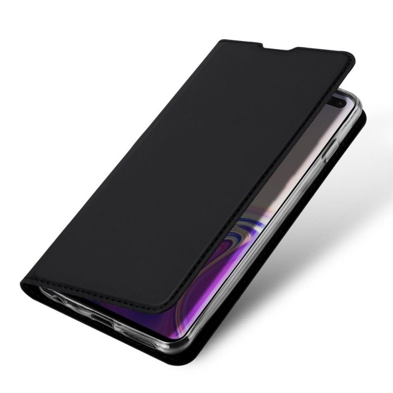Flip Case Samsung Galaxy S10 Plus Schwarz Erstklassige Serie