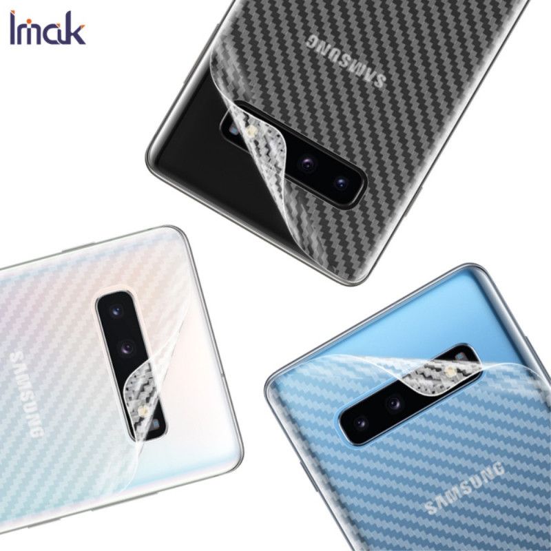 Hintere Schutzfolie Samsung Galaxy S10 Plus Carbon Imak