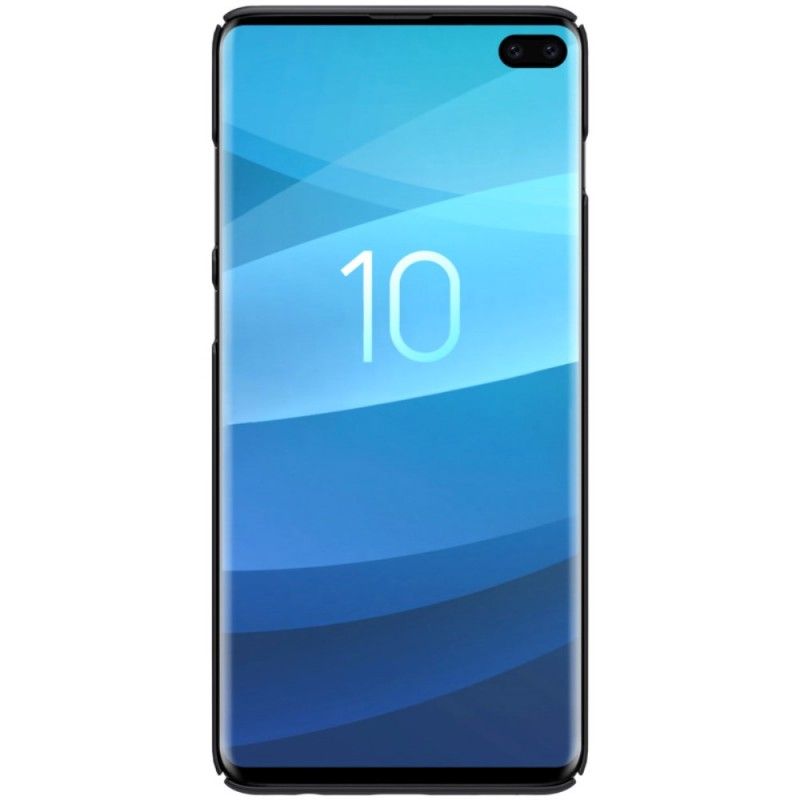 Hülle Für Samsung Galaxy S10 Plus Schwarz Starrer Gefrosteter Nillkin