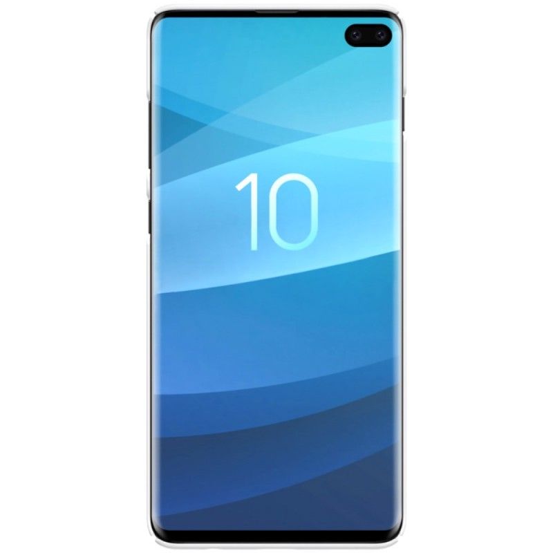 Hülle Für Samsung Galaxy S10 Plus Schwarz Starrer Gefrosteter Nillkin