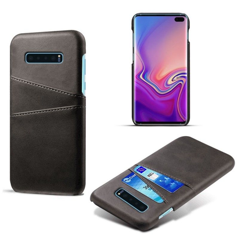 Hülle Samsung Galaxy S10 Plus Schwarz Karteninhaber