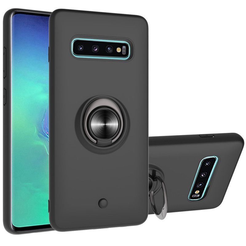 Hülle Samsung Galaxy S10 Plus Schwarz Mit Ring Abnehmbar