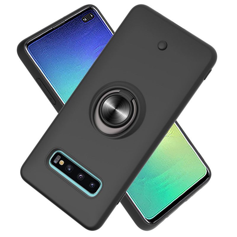 Hülle Samsung Galaxy S10 Plus Schwarz Mit Ring Abnehmbar