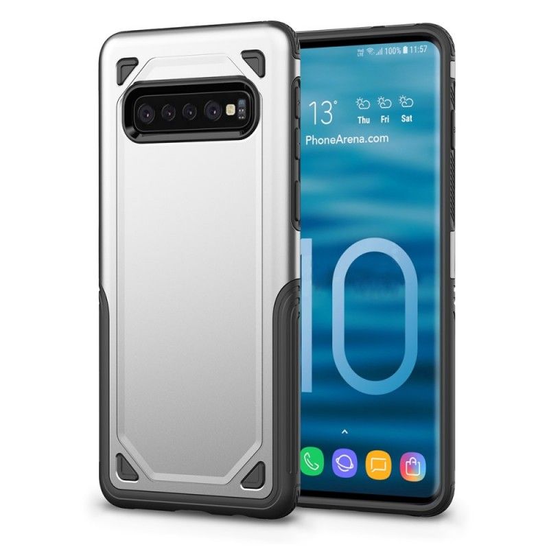 Hülle Samsung Galaxy S10 Plus Schwarz Premium-Metalleffekt