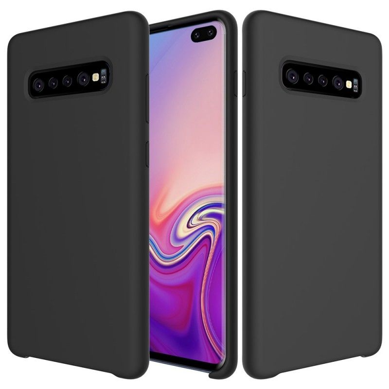 Hülle Samsung Galaxy S10 Plus Schwarz Silikon