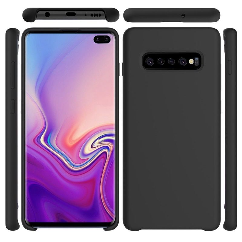 Hülle Samsung Galaxy S10 Plus Schwarz Silikon