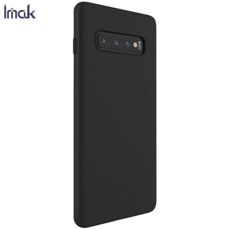 Hülle Samsung Galaxy S10 Plus Schwarz Silikonmatte Der Uc-1-Serie Imak