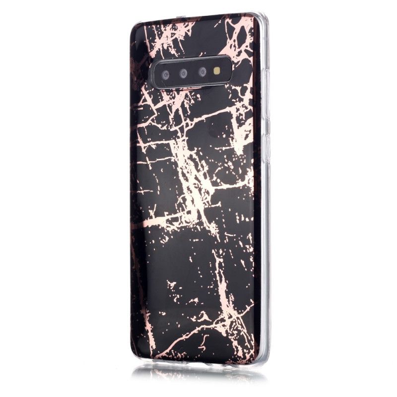 Hülle Samsung Galaxy S10 Plus Schwarz Ultra Designer Marmor