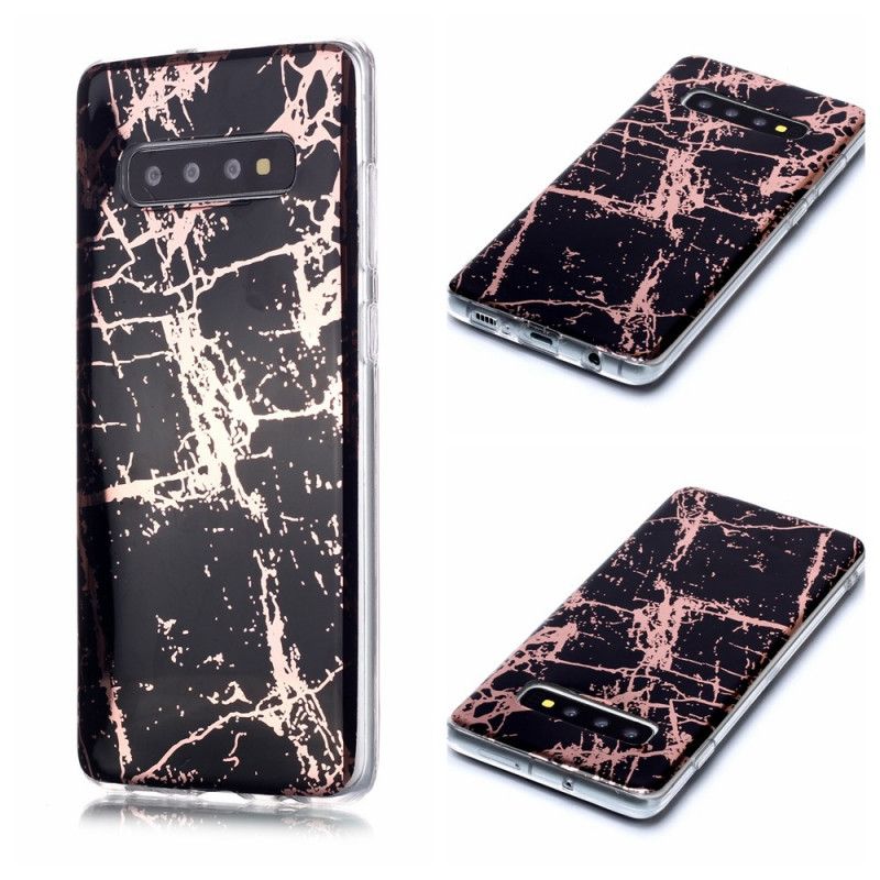 Hülle Samsung Galaxy S10 Plus Schwarz Ultra Designer Marmor