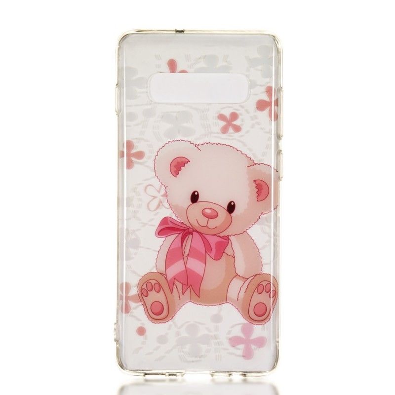 Hülle Samsung Galaxy S10 Plus Süßer Teddybär