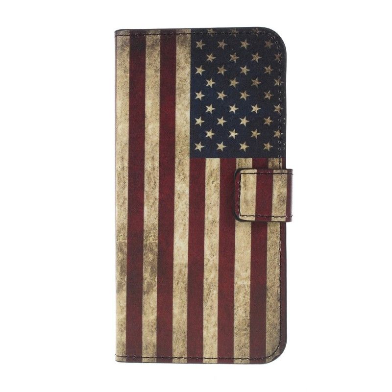 Lederhüllen Für Samsung Galaxy S10 Plus Usa-Flagge