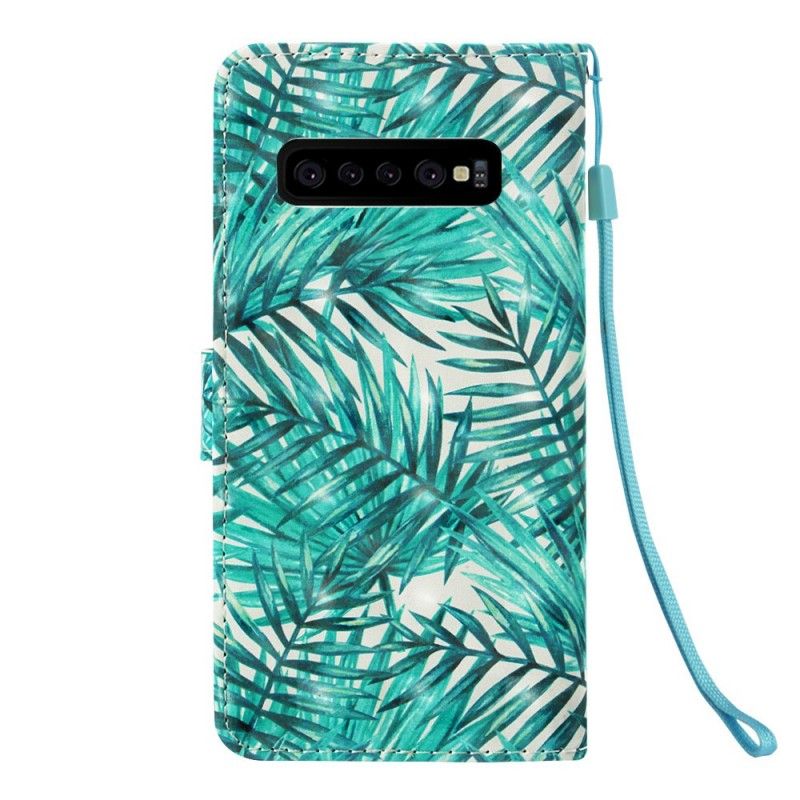 Lederhüllen Samsung Galaxy S10 Plus Blätter