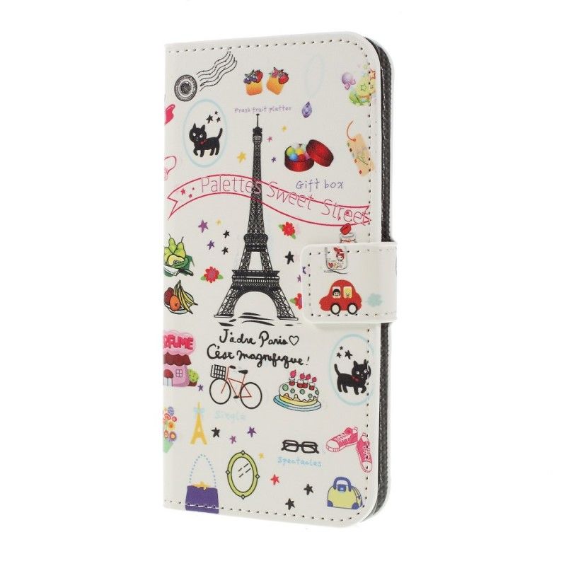Lederhüllen Samsung Galaxy S10 Plus Handyhülle Ich Liebe Paris