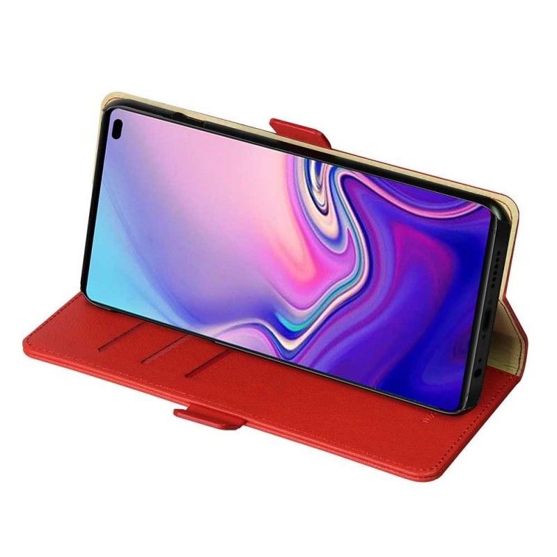 Lederhüllen Samsung Galaxy S10 Plus Rot Dzgogo Milo Series