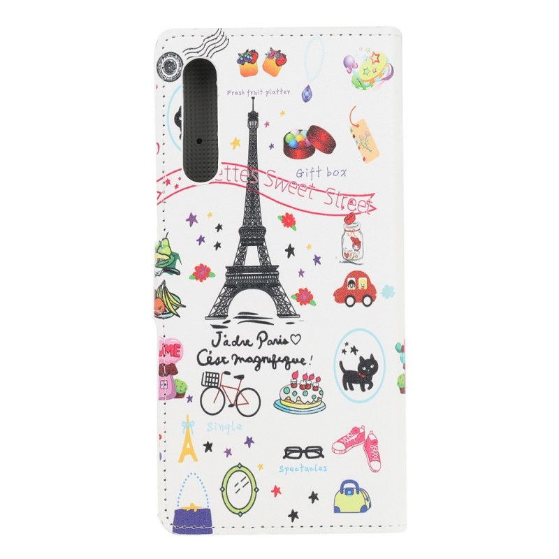 Lederhüllen Für Huawei P Smart S Ich Liebe Paris