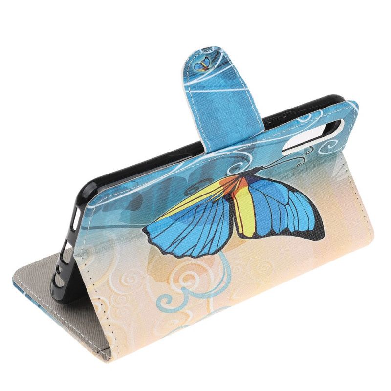 Lederhüllen Huawei P Smart S Königlicher Schmetterling