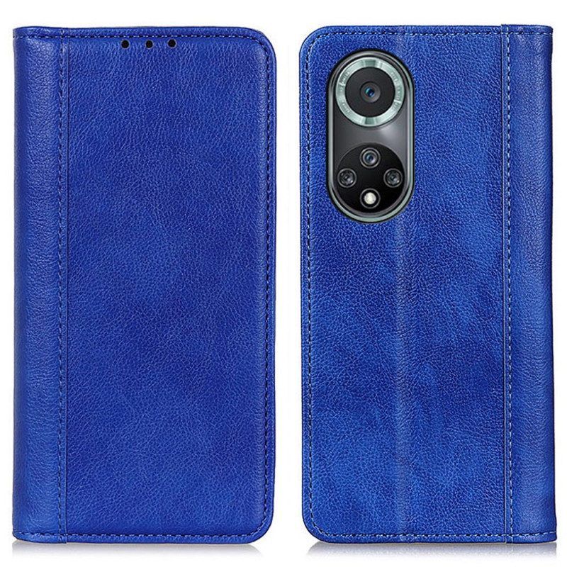 Schutzhülle Für Honor 50 Pro Flip Case Pro Elegance Split-litschi-leder