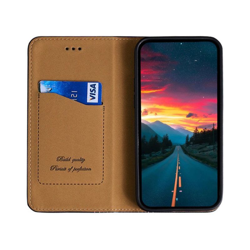 Schutzhülle Für Honor 50 Pro Flip Case Pro Litschi-leder-spaltnaht